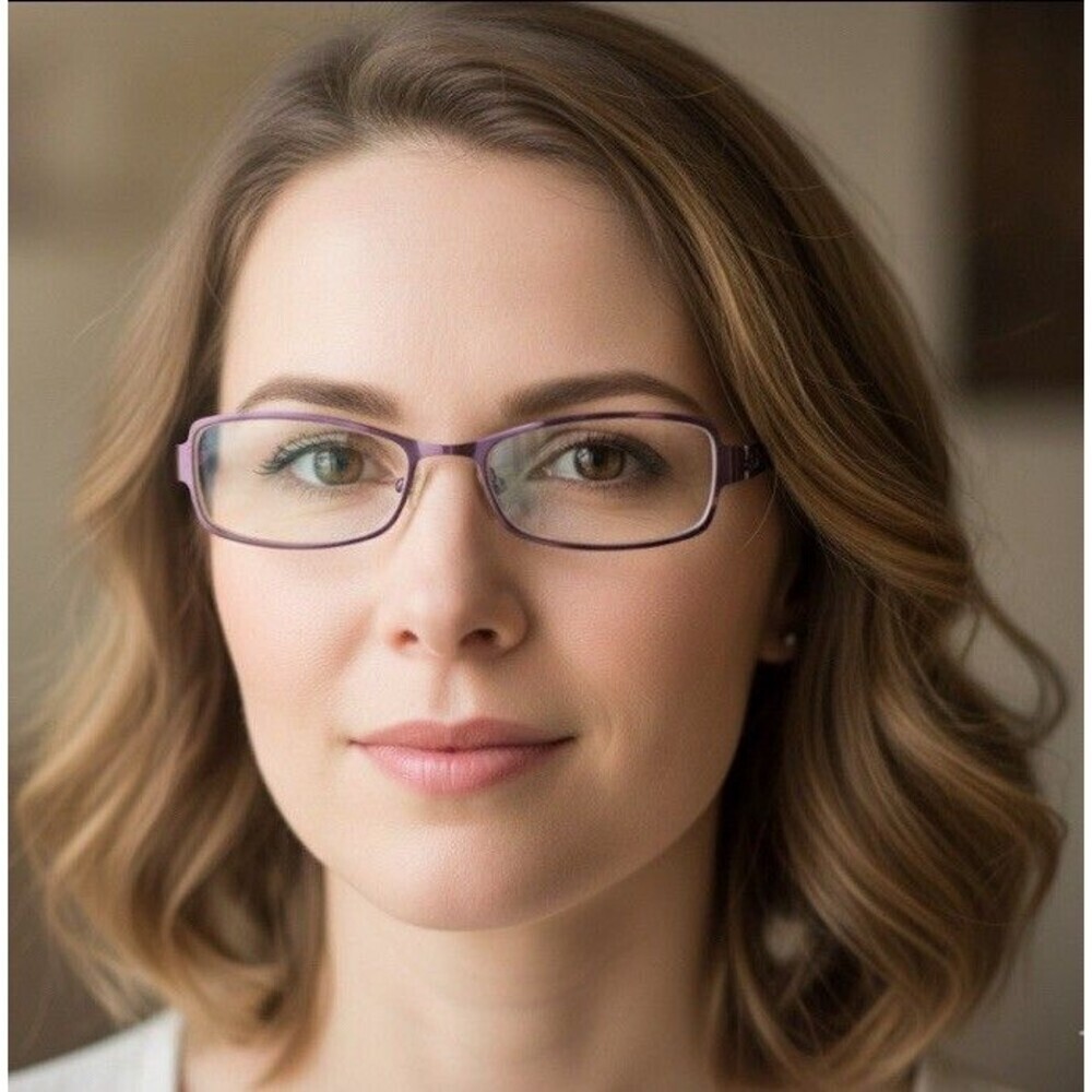 TED BAKER Y2K Slim Purple Metal Glasses Twice Shy B192 Frames